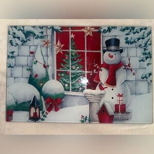 Source Unknown Festive Snowman Holiday Decor - Red, Green, White